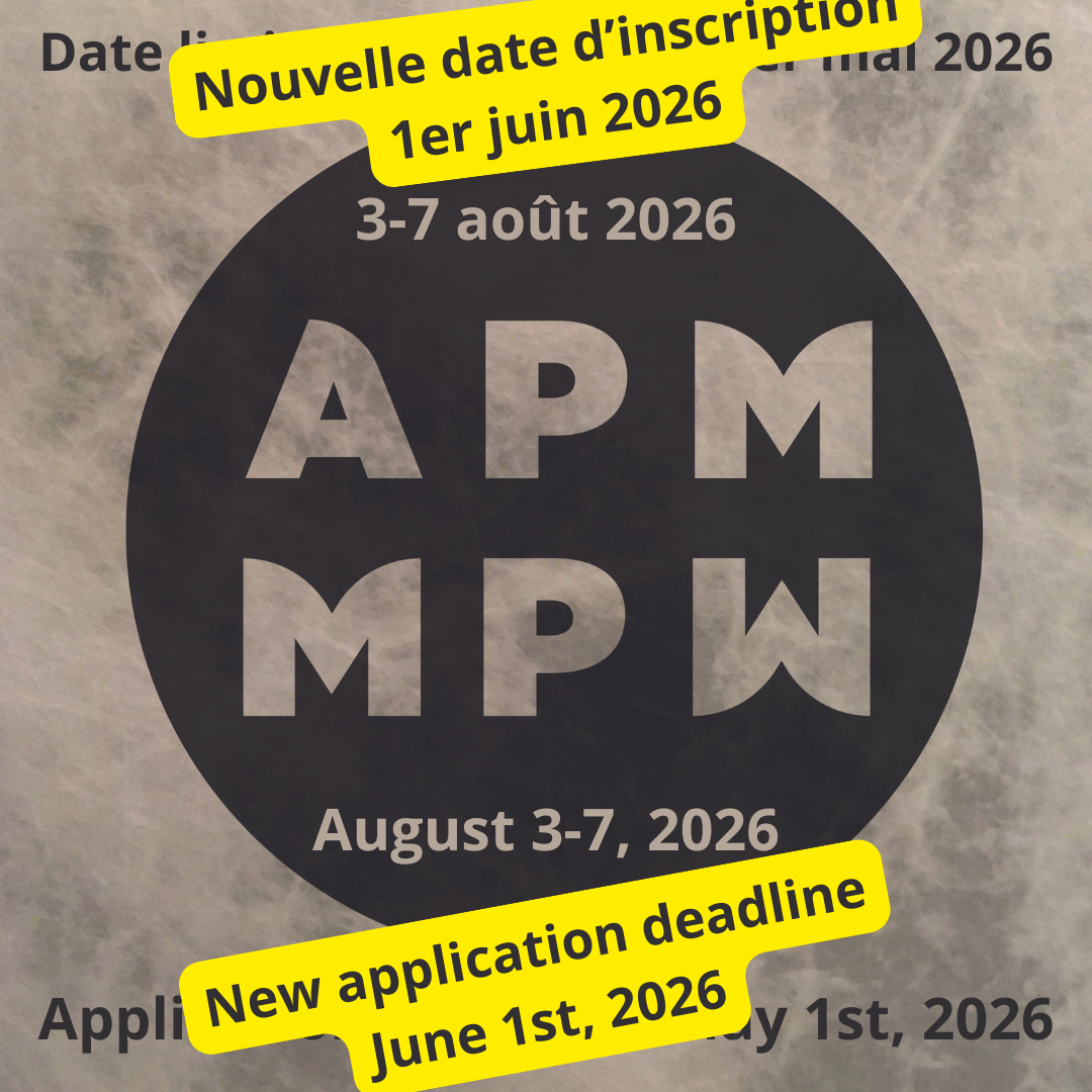 Logo of the workshop with important dates