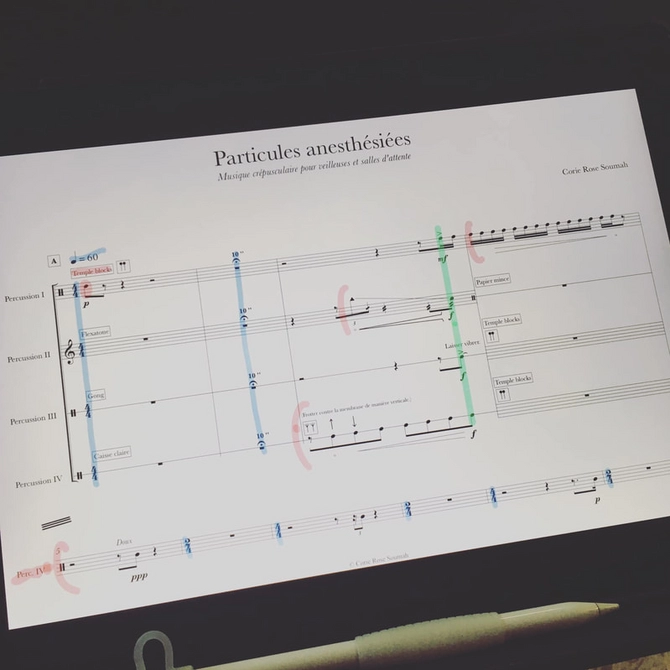 Photo d'une partition