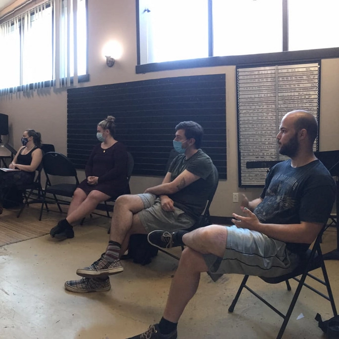 Photo de participants à l'atelier